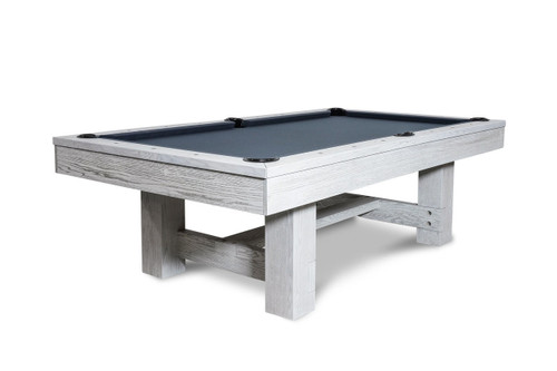 Rocky Slate Pool Table in White Wash | Nixon Billiards