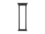 Plank & Hide Billiards Cue Stick Wall Rack in a distressed black finish.