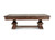 The dining top is displayed in place, demonstrating the table’s seamless transition from game mode to entertaining. The warm finish adds richness and character to multifunctional spaces.