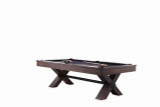 Voxwood Pool Table in Grey Walnut w/Premium Billiard Accessories 